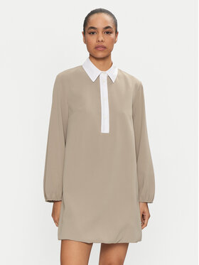 Please Please Rochie de zi A12YCSI000 Bej Loose Fit