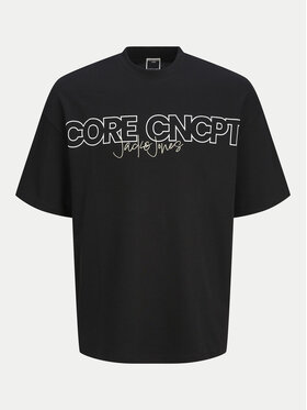 Jack&Jones Junior Jack&Jones Junior T-shirt Concept Text 12263245 Crna Relaxed Fit