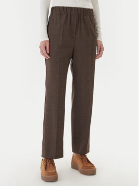 Weekend Max Mara Weekend Max Mara Pantaloni di tessuto Hataley 2525136022 Marrone Regular Fit