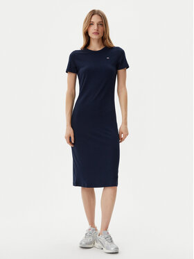 Tommy Jeans Tommy Jeans Rochie de zi DW0DW19721 Bleumarin Slim Fit