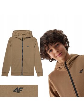 4F 4F Mikina 4FJWSS24TSWSM0926-83S Hnedá Regular Fit