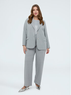 Fiorella Rubino Fiorella Rubino Spodnie materiałowe P008T005174N0R4 Szary Regular Fit
