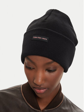 Calvin Klein Kapa Inst Patch Beanie K60K612322 Crna