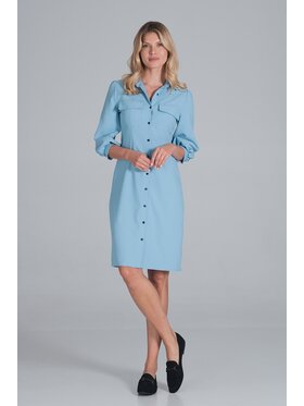 FIGL FIGLFIGL Vestito M849 Blu Regular Fit