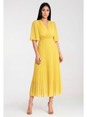 FIGL FIGL Večerní šaty M1294 Žlutá Feminine Fit