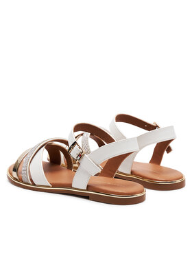 Tommy Hilfiger Sandali Flat Sandal T3A2-33252-0326 S Bela