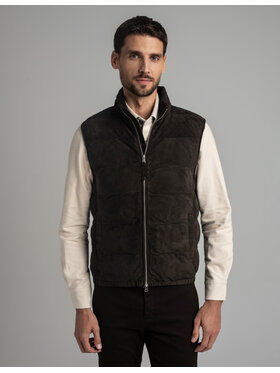 Borgio Borgio Kamizelka calvignano_br2 Brązowy Slim Fit