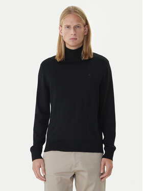 Calvin Klein Calvin Klein Rollkragenpullover LV04LD317G Schwarz Regular Fit