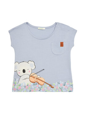 United Colors Of Benetton United Colors Of Benetton T-Shirt 3I1XA105X Niebieski Boxy Fit