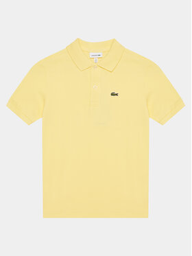 Lacoste Lacoste Тениска с яка и копчета PJ2909 Жълт Regular Fit
