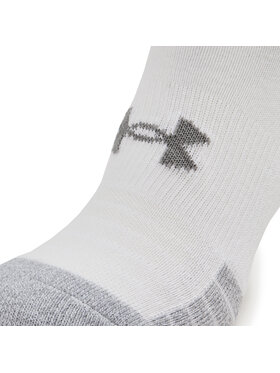 Under Armour Set 3 Parov Unisex Nizkih Nogavic Heatgear Lo Cut Sock 1346753-100 Bela