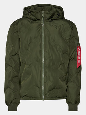 Alpha Industries Alpha Industries Μπουφάν μεταβατικό Logo 108107 Πράσινο Regular Fit