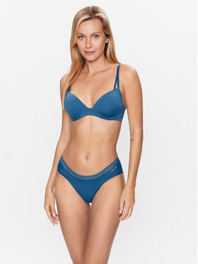 Calvin Klein Underwear Klasične Spodnje Hlačke 000QF6308E Modra