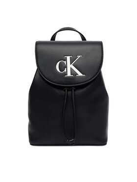 Calvin Klein Calvin Klein Plecak Bold Ck Flap Mini Backpack LV04F3893G Czarny