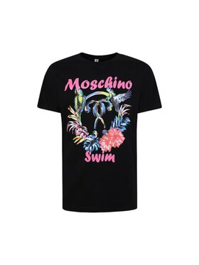 MOSCHINO MOSCHINO T-shirt t-shirt Moschino uomo parrots Nero Regular Fit