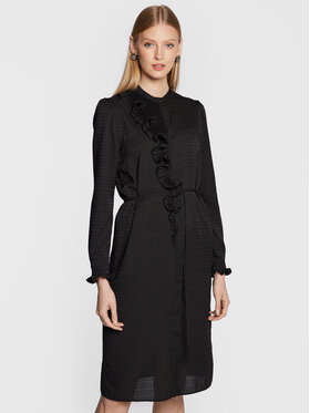 TWINSET TWINSET Sukienka koszulowa 222TT2422 Czarny Regular Fit