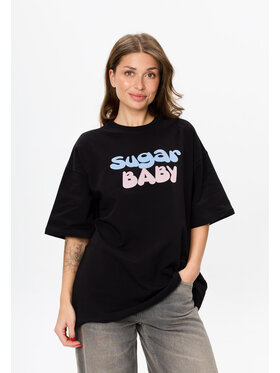 Mirons Mirons T-Shirt Print Biały Oversize