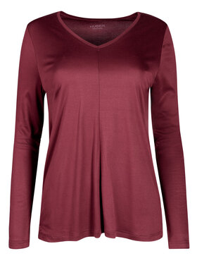 Huber Huber T-Shirt 018265 Bordowy Regular Fit