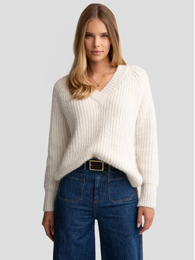 BIG STAR BIG STAR Sweter MAYAMIYA_103_160 Beżowy Classic Fit