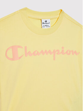 Champion Komplet Majica In športne Kratke Hlače 404319 Rumena Custom Fit