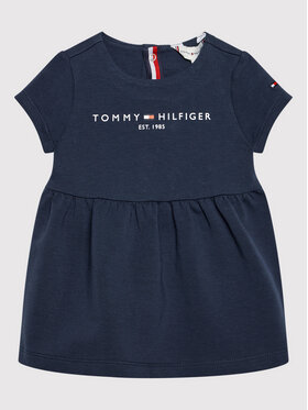 Tommy Hilfiger Tommy Hilfiger Sukienka codzienna Baby Essential KN0KN01304 Granatowy Regular Fit