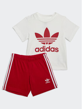 adidas adidas Набір футболка і спортивні шорти Trefoil Shorts Tee Set IB8639 Червоний Regular Fit