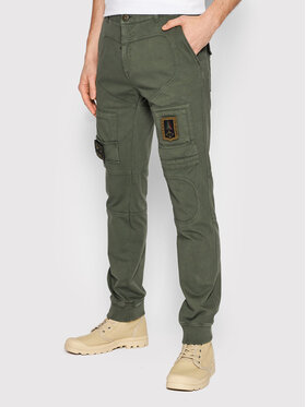 Aeronautica Militare Aeronautica Militare Pantaloni din material 221PF743J217 Verde Regular Fit