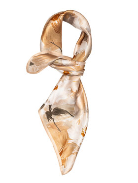 ALLORA BE UNIQUE ALLORA BE UNIQUE Foulard jedwabna Beige