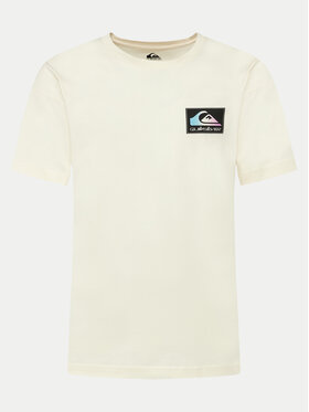 Quiksilver Quiksilver Marškinėliai Back Flash EQYZT07605 Écru Regular Fit