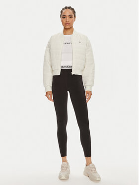 Calvin Klein Jeans Bomber Jakna J20J223871 Écru Regular Fit