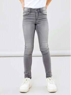NAME IT NAME IT Blugi Polly 13210232 Gri Skinny Fit