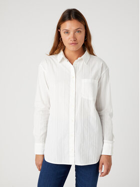 Wrangler Wrangler Hemd W5Z5LIW02 112332542 Weiß Regular Fit