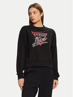 Guess Guess Pulóver W5RQ04 KB683 Fekete Regular Fit