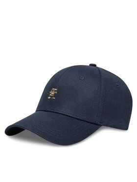 Tommy Hilfiger Tommy Hilfiger Cepure ar nagu Essential Chic Cap AW0AW15772 Tumši zils