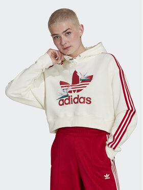 adidas adidas Majica dugih rukava THEBE MAGUGU HK5210 Écru Relaxed Fit