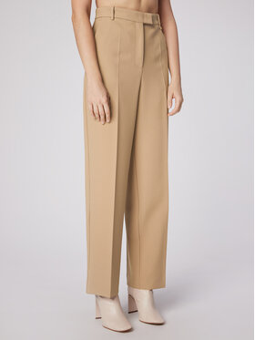 Simple Simple Stoffhose SPD504-03 Beige Relaxed Fit