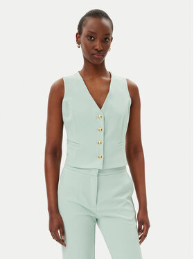 Maryley Maryley Vestă elegantă 25EB128/43SP Verde Regular Fit