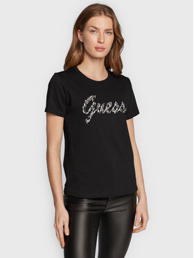 Guess Guess Тишърт Bonita W2BI38 I3Z14 Черен Regular Fit