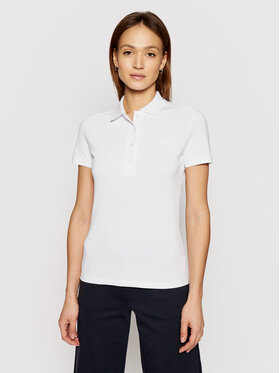 Lacoste Lacoste Тениска с яка и копчета PF5462 Бял Slim Fit