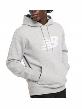 New Balance New Balance Bluza MT43904AG Szary Standard Fit