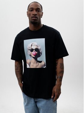 MyStars MyStars T-Shirt 123514 Czarny Oversize