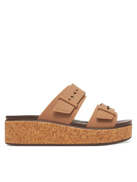 Crocs Crocs Plätud Brooklyn Cork Buckle 211252 Beež