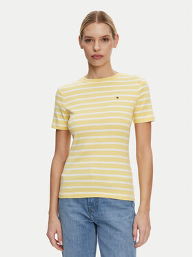 Tommy Hilfiger Tommy Hilfiger Tricou New Cody WW0WW40587 Galben Slim Fit