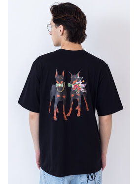 Kamuflage Kamuflage T-Shirt DOBER$$$ Czarny Relaxed Fit