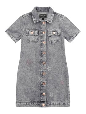 Guess Kids Guess Kids Sukienka 175919 Szary Classic Fit