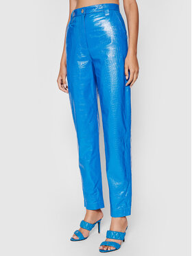 Remain Remain Usnjene hlače Renate RM369 Modra Regular Fit