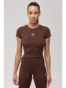 ROUGH RADICAL ROUGH RADICAL Koszulka techniczna ZOYA CLASSIC Brązowy Slim Fit