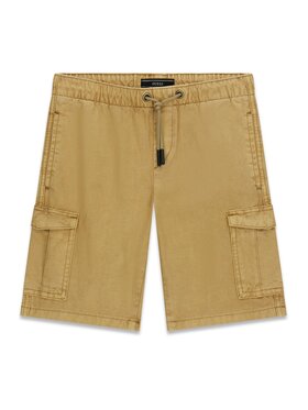 Guess Kids Guess Kids Kalhoty z materiálu 182426 Béžová Regular Fit