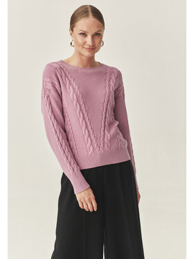 TATUUM Tatuum Sweter EVERELY Fioletowy Classic Fit