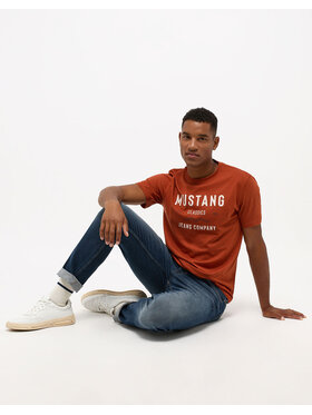 Mustang Mustang T-Shirt 4058823559980 Niebieski Regular Fit